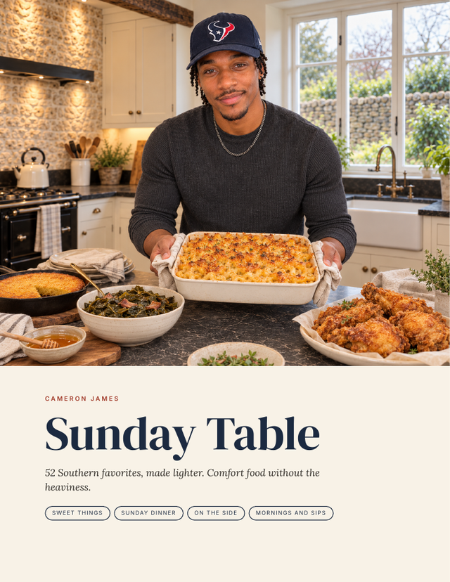 Sunday Table Cookbook | 52 Lighter Southern Recipes – Cameron James's Shop