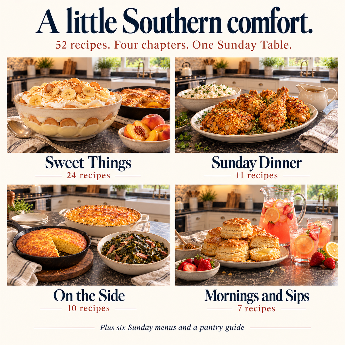 Sunday Table Cookbook | 52 Lighter Southern Recipes – Cameron James's Shop