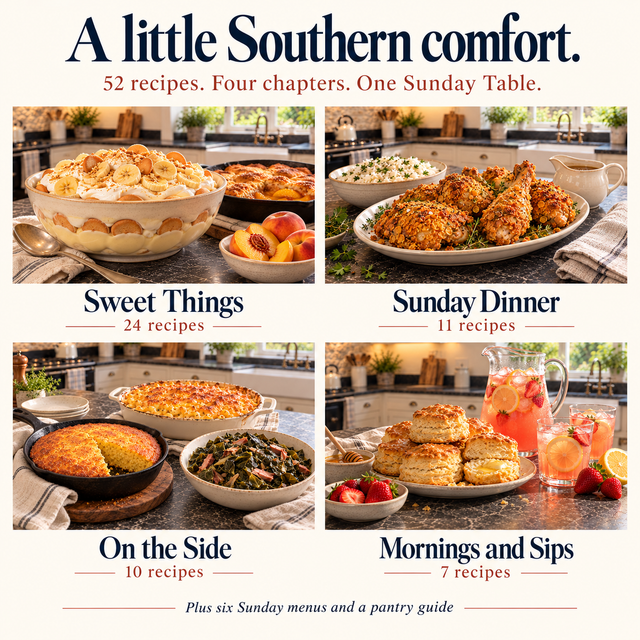 Sunday Table Cookbook | 52 Lighter Southern Recipes – Cameron James's Shop