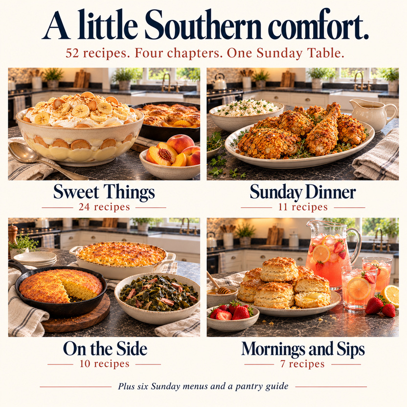 Sunday Table Cookbook | 52 Lighter Southern Recipes – Cameron James's Shop